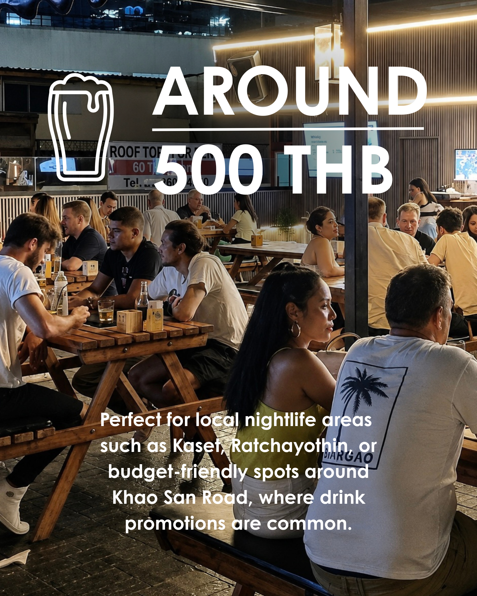 Around 500 THB